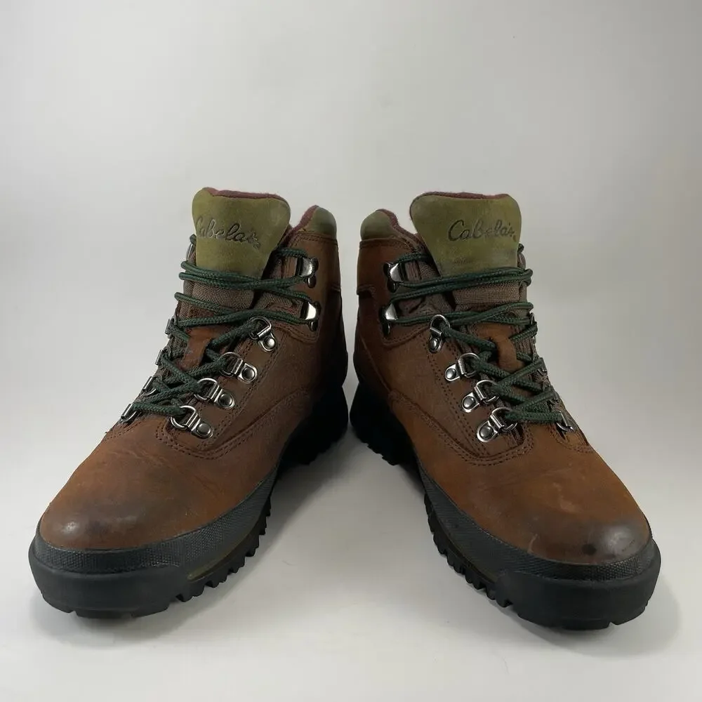 Cabela's Rimrock Boots Womens Size 6.5 B Brown Leather Gore-Tex Hiking 81-1473